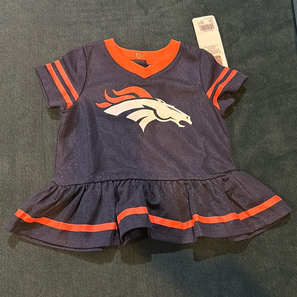NFL Denver Broncos little girls top NWT